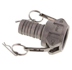 Acoplamiento de aluminio Camlock DN 32 (1 1/4'') Pilar de manguera (32 mm) Tipo C MIL-C-27487