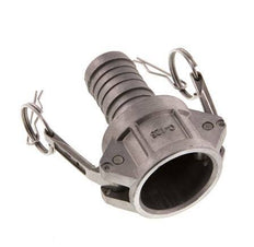 Acoplamiento de aluminio Camlock DN 32 (1 1/4'') Pilar de manguera (32 mm) Tipo C MIL-C-27487