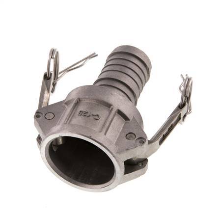 Acoplamiento de aluminio Camlock DN 32 (1 1/4'') Pilar de manguera (32 mm) Tipo C MIL-C-27487