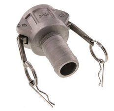 Acoplamiento de aluminio Camlock DN 32 (1 1/4'') Pilar de manguera (32 mm) Tipo C MIL-C-27487