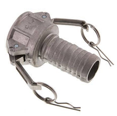 Acoplamiento de aluminio Camlock DN 40 (1 1/2'') Pilar de manguera (38 mm) Tipo C MIL-C-27487