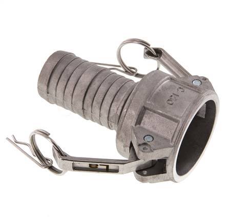 Acoplamiento de aluminio Camlock DN 40 (1 1/2'') Pilar de manguera (38 mm) Tipo C MIL-C-27487