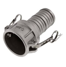 Acoplamiento de aluminio Camlock DN 50 (2'') Pilar de manguera (50 mm) Tipo C MIL-C-27487