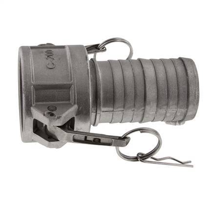 Acoplamiento de aluminio Camlock DN 50 (2'') Pilar de manguera (50 mm) Tipo C MIL-C-27487