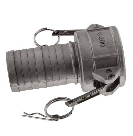 Acoplamiento de aluminio Camlock DN 50 (2'') Pilar de manguera (50 mm) Tipo C MIL-C-27487