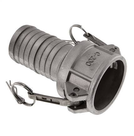 Acoplamiento de aluminio Camlock DN 50 (2'') Pilar de manguera (50 mm) Tipo C MIL-C-27487