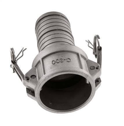 Acoplamiento de aluminio Camlock DN 50 (2'') Pilar de manguera (50 mm) Tipo C MIL-C-27487