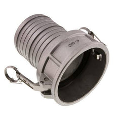 Acoplamiento de aluminio Camlock DN 90 (4'') Pilar de manguera (100 mm) Tipo C MIL-C-27487