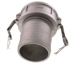 Acoplamiento de aluminio Camlock DN 90 (4'') Pilar de manguera (100 mm) Tipo C MIL-C-27487
