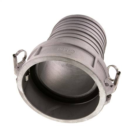 Acoplamiento de aluminio Camlock DN 140 (6'') Pilar de manguera (150 mm) Tipo C MIL-C-27487