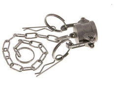 Tapón de acoplamiento de acero inoxidable Camlock DN 15 (1/2'') Tipo DC MIL-C-27487