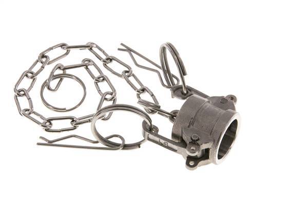 Tapón de acoplamiento de acero inoxidable Camlock DN 15 (1/2'') Tipo DC MIL-C-27487
