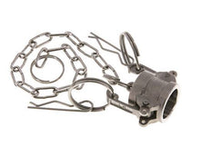 Tapón de acoplamiento de acero inoxidable Camlock DN 15 (1/2'') Tipo DC MIL-C-27487