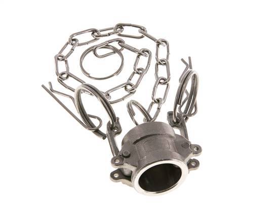 Tapón de acoplamiento de acero inoxidable Camlock DN 15 (1/2'') Tipo DC MIL-C-27487