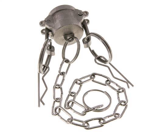 Tapón de acoplamiento de acero inoxidable Camlock DN 15 (1/2'') Tipo DC MIL-C-27487