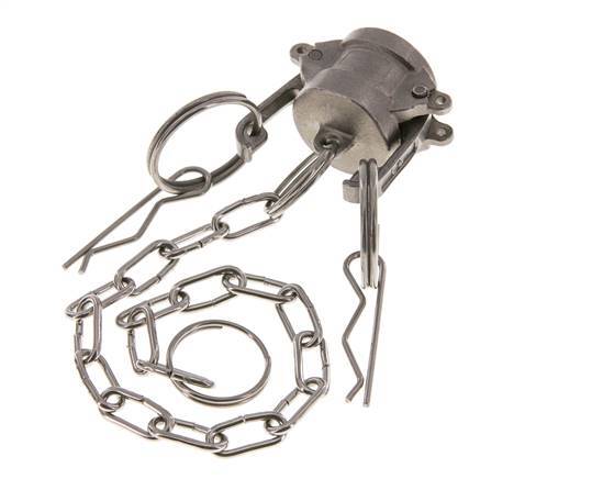 Tapón de acoplamiento de acero inoxidable Camlock DN 15 (1/2'') Tipo DC MIL-C-27487