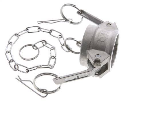 Camlock DN 32 (1 1/4'') Stainless Steel Coupling End Cap Type DC MIL-C-27487