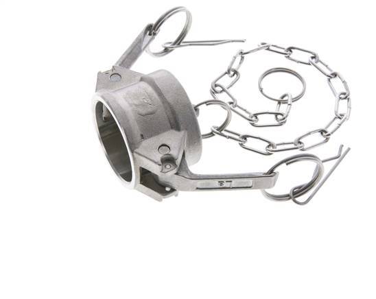 Camlock DN 32 (1 1/4'') Stainless Steel Coupling End Cap Type DC MIL-C-27487