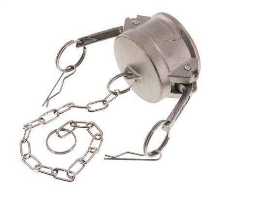 Tapón de acoplamiento de acero inoxidable Camlock DN 50 (2'') Tipo DC MIL-C-27487