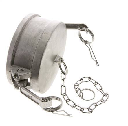 Tapón de acoplamiento de acero inoxidable Camlock DN 90 (4'') Tipo DC MIL-C-27487