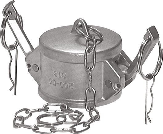 Camlock DN 140 (6'') Aluminium Coupling End Cap Type DC MIL-C-27487