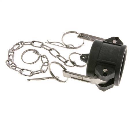 Tapón de acoplamiento de polipropileno Camlock DN 32 (1 1/4'') Tipo DC MIL-C-27487