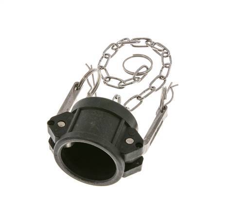 Tapón de acoplamiento de polipropileno Camlock DN 32 (1 1/4'') Tipo DC MIL-C-27487