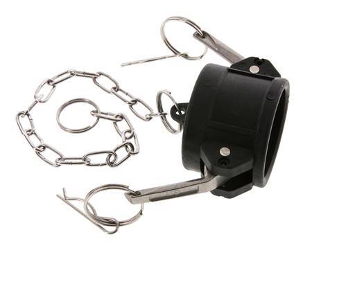 Tapón de acoplamiento de polipropileno Camlock DN 40 (1 1/2'') Tipo DC MIL-C-27487