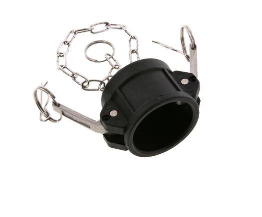Tapón de acoplamiento de polipropileno Camlock DN 40 (1 1/2'') Tipo DC MIL-C-27487
