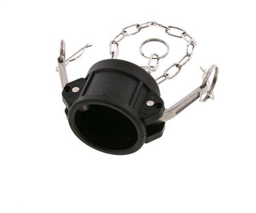 Tapón de acoplamiento de polipropileno Camlock DN 40 (1 1/2'') Tipo DC MIL-C-27487
