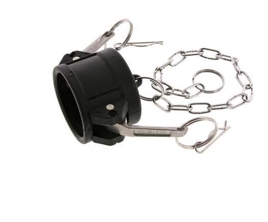 Tapón de acoplamiento de polipropileno Camlock DN 40 (1 1/2'') Tipo DC MIL-C-27487