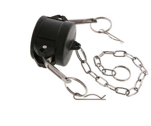 Tapón de acoplamiento de polipropileno Camlock DN 40 (1 1/2'') Tipo DC MIL-C-27487