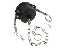 Tapón de acoplamiento de polipropileno Camlock DN 40 (1 1/2'') Tipo DC MIL-C-27487