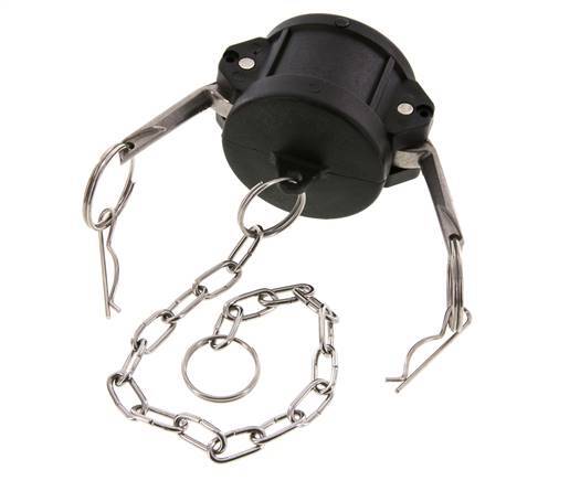 Tapón de acoplamiento de polipropileno Camlock DN 40 (1 1/2'') Tipo DC MIL-C-27487