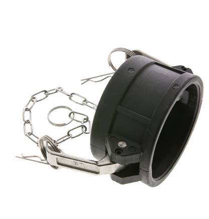 Tapón de acoplamiento de polipropileno Camlock DN 75 (3'') Tipo DC MIL-C-27487