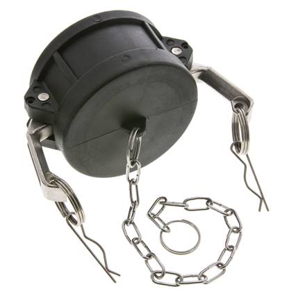 Tapón de acoplamiento de polipropileno Camlock DN 75 (3'') Tipo DC MIL-C-27487