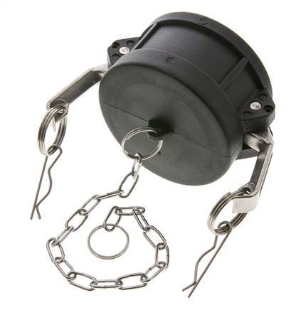 Tapón de acoplamiento de polipropileno Camlock DN 75 (3'') Tipo DC MIL-C-27487