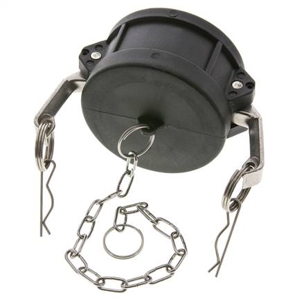 Tapón de acoplamiento de polipropileno Camlock DN 75 (3'') Tipo DC MIL-C-27487