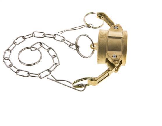 Tapa de extremo de acoplamiento de latón Camlock DN 25 (1'') Tipo DC MIL-C-27487