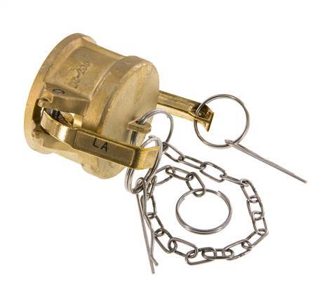 Tapa de extremo de acoplamiento de latón Camlock DN 50 (2'') Tipo DC MIL-C-27487