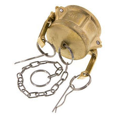 Tapa de extremo de acoplamiento de latón Camlock DN 50 (2'') Tipo DC MIL-C-27487