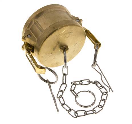 Tapa de extremo de acoplamiento de latón Camlock DN 60 (2 1/2'') Tipo DC MIL-C-27487