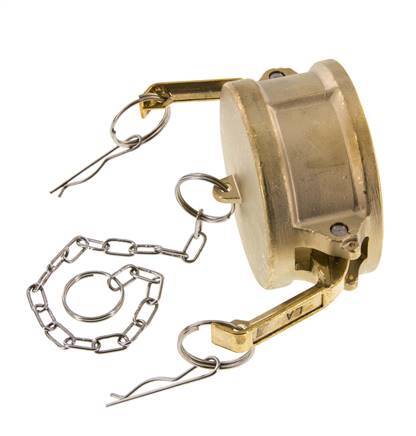 Tapón de acoplamiento de latón Camlock DN 75 (3'') Tipo DC MIL-C-27487