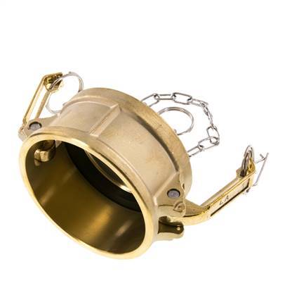 Tapón de acoplamiento de latón Camlock DN 75 (3'') Tipo DC MIL-C-27487
