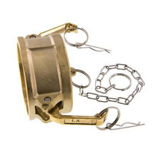 Tapón de acoplamiento de latón Camlock DN 75 (3'') Tipo DC MIL-C-27487