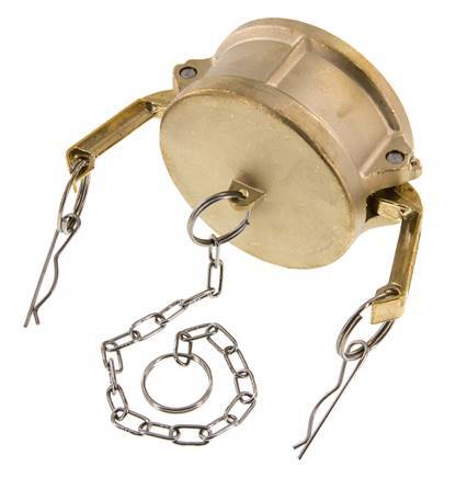 Tapón de acoplamiento de latón Camlock DN 75 (3'') Tipo DC MIL-C-27487