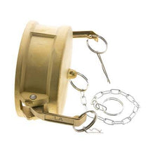 Camlock DN 90 (4'') Brass Coupling End Cap Type DC MIL-C-27487
