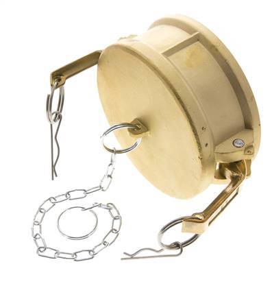 Tapa de extremo de acoplamiento de latón Camlock DN 90 (4'') Tipo DC MIL-C-27487