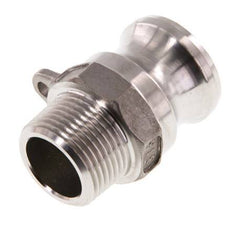 Acoplamiento de acero inoxidable Camlock DN 20 (3/4'') R 3/4'' rosca macho tipo F MIL-C-27487