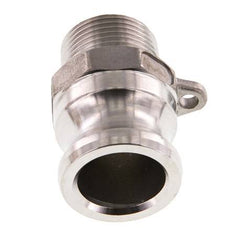 Acoplamiento de acero inoxidable Camlock DN 20 (3/4'') R 3/4'' rosca macho tipo F MIL-C-27487